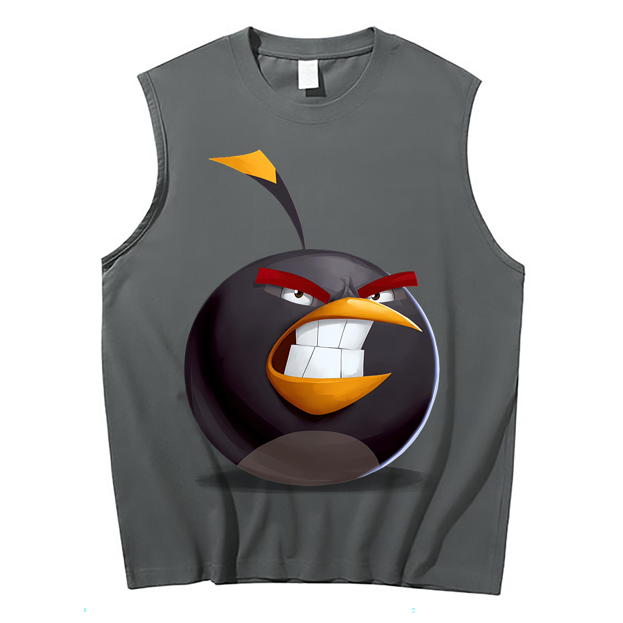 （画像用） Angry Birds アングリーバード コットン100％タンクトップ（フロントプリント）